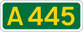 <span class="mw-page-title-main">A445 road</span> Road in Warwickshire