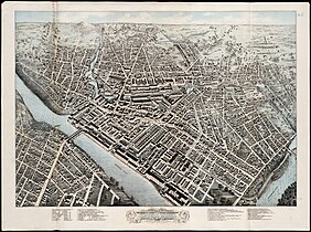 Map of Lowell, 1876