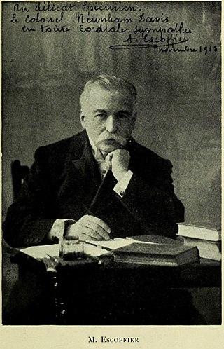 <span class="mw-page-title-main">Auguste Escoffier</span> French chef and culinary writer (1846–1935)