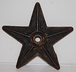 "Barnstar" anchor plate