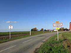 Entrée du hameau de Fléchin.