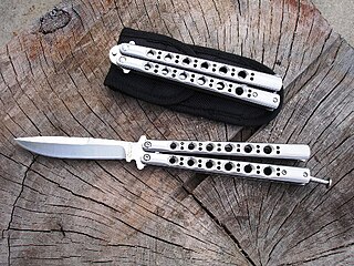 Butterfly knife Type of folding knife