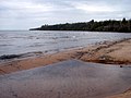 The swimming beach on Lake Superior in Cornucopia