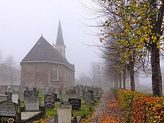 Munnekeburen Village in Friesland, Netherlands