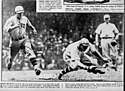 Photograph from the May 23, 1928 doubleheader between the Brooklyn Robins and the New York Giants.