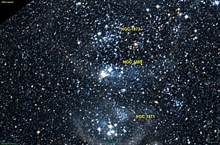 <span class="mw-page-title-main">NGC 1869</span> Open cluster in the constellation Dorado