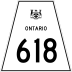 Highway 618 marker