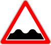 Uneven road