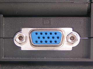 <span class="mw-page-title-main">VGA connector</span> 15-pin video connector