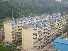 New apartment buildings in Hubei are commonly equipped with solar water heaters Tieshan-solar-water-heaters-0101.jpg