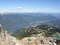 View of Whistler from Whistler mountain.