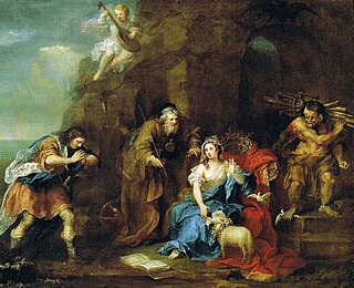 <i>Scene from Shakespeares The Tempest</i> c. 1736–1738 painting by William Hogarth