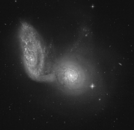 Opname van NGC 5953 (rechts) en NGC 5954 (links)