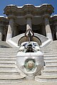 Third fountain at the entrance with the dragon