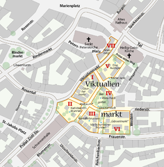 Der Viktualienmarkt in München