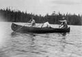 Canoeing in Ontario, Canada.