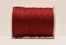 Red thread bobbin Red thread (yarn).jpg