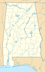 Alabama is located in Alabama