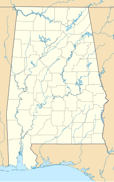 FAME Studios. Карта розташування: Алабама