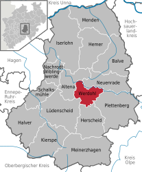 Werdohl – Mappa