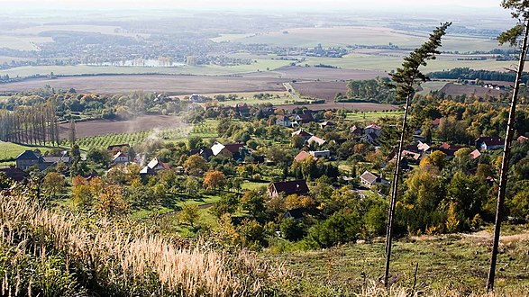 Žlebské Chvalovice : vue générale.