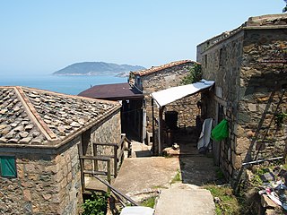 Buildings of the former village