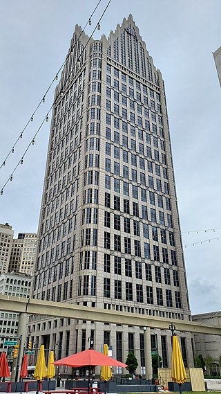 <span class="mw-page-title-main">Ally Detroit Center</span> Skyscraper in Detroit