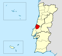 Location of the Diocese of Leiria–Fátima