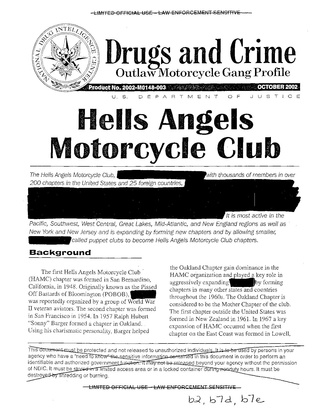 <span class="mw-page-title-main">Hells Angels MC criminal allegations and incidents in the United States</span>