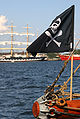 Jolly Roger flag at Tall Ships Race, Aalborg, Denmark