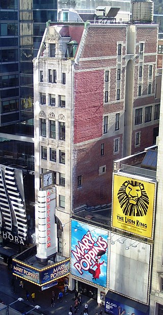 <span class="mw-page-title-main">New Amsterdam Theatre</span> Broadway theater in Manhattan, New York