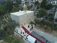 Our Lady El-Derr Maronite Church in Moukhtara, situated in the stronghold of the Druze Jumblatt family