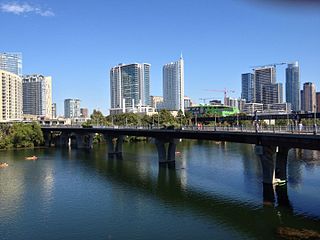 <span class="mw-page-title-main">James D. Pfluger Pedestrian and Bicycle Bridge</span> Pedestrian bridge in Austin, Texas