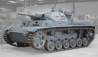 <span class="mw-page-title-main">Panzer III</span> German medium tank of the 1930s and World War II