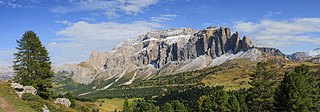 <span class="mw-page-title-main">Sella group</span> Mountain range in the Dolomites of Italy