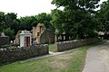 Tyneham houses - the shepherd's house, Post Office and telephone booth