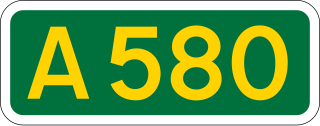 <span class="mw-page-title-main">A580 road</span> Road in England