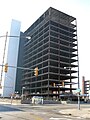 The former Thaddeus J. Dulski Federal Building completely gutted, in process of being turned into Avant, a mixed-use building, this is from April 2008.