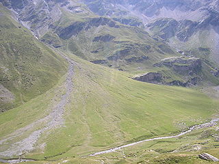 <span class="mw-page-title-main">Alluvial fan</span> Fan-shaped deposit of sediment