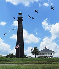 Phare de Bolivar Peninsula.