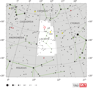 <span class="mw-page-title-main">DI Lacertae</span> 1910 Nova in the constellation Lacerta