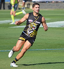 Prestia in a pre-season match in March 2019 Dion Prestia 03.03.19.jpg