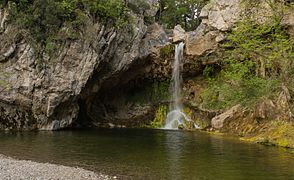 Drymona water fall and pool north Euboea Greece