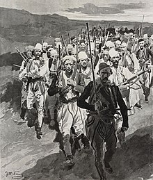 Group of Albanian insurgents, published on L'Illustrazione Italiana in 1902 Group of Albanian insurgents (1902).jpg