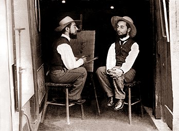 "Toulouse maler Lautrec" , fotomontage af Maurice Guibert, ca. 1891