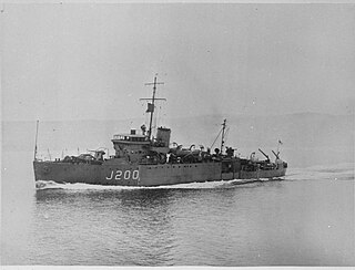 HMIS <i>Orissa</i> (J200) Bangor-class minesweeper of World War II