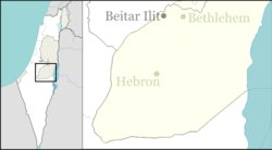 Bat Ayin is located in the Southern West Bank