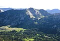 Southwest aspect viewed from Sugarloaf Mountain. Albion Basin below.