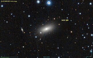 <span class="mw-page-title-main">NGC 980</span> Lenticular galaxy in the constellation Andromeda