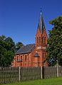 Polski: Ewangelicko-Augsburski Kościół w Grabiach Deutsch: Die evangelisch-augsburgische Kirche in Heinrichsfelde (Grabie)